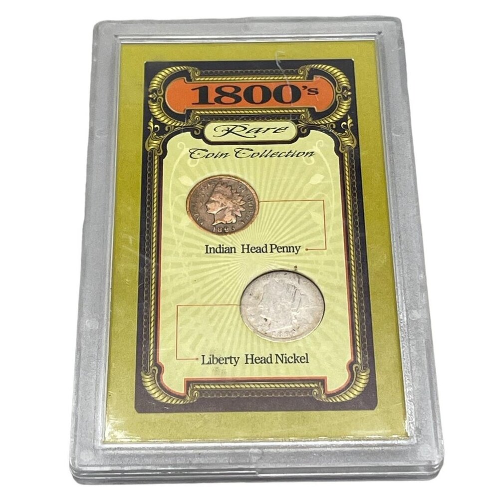 vintage 1800's Rare Coin Collection Indian Head Penny 1893 Liberty Head READ